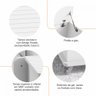 Banco Baú Luca Mdp/mdf com Porta Basculante 6 Pés Rodízios Branco Casa D - 5