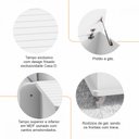 Ver imagem 5 de Banco Baú Luca Mdp/mdf com Porta Basculante 6 Pés Rodízios Branco Casa D