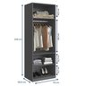 Guarda Roupa Modulado 2 Portas com Cabideiro Free  - 2