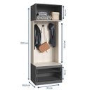 Ver imagem 2 de Módulo para Guarda Roupa 2 Gavetas com Suportes Free 