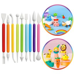 Kit 8 Estecas para Esculpir e Modelar Biscuit e Massas - 1