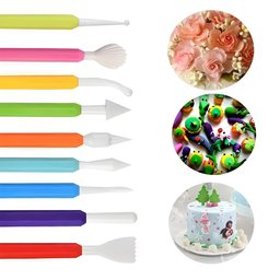 Kit 8 Estecas para Esculpir e Modelar Biscuit e Massas - 3