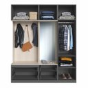 Ver imagem 3 de Guarda Roupa Casal Modulado 4 Portas com Espelho 4 Gavetas 