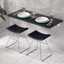 Ver imagem 5 de Mesa de Parede Dobrável Suspensa Cor: Onix