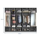 Ver imagem 3 de Guarda Roupa Casal Modulado com Espelho 6 Portas 4 Gavetas Free 