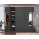 Ver imagem 2 de Guarda Roupa Casal Modulado com Espelho 6 Portas 4 Gavetas Free 