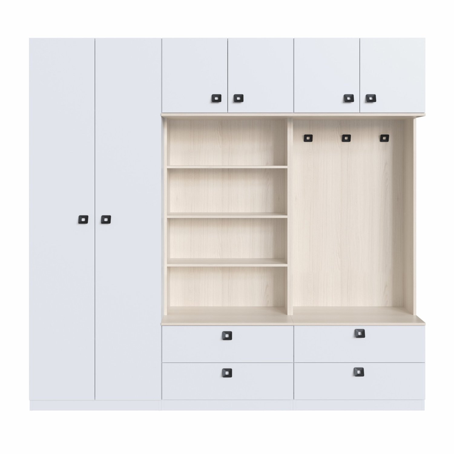 Guarda Roupa Casal Modulado 6 Portas com Organizador 4 Gavetas  - 4