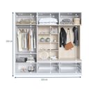 Ver imagem 2 de Guarda Roupa Casal Modulado 6 Portas com Organizador 4 Gavetas