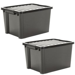 Kit 2 Organizadores Life Box 50 Lt - Preta - 1