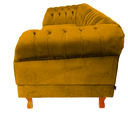 Ver imagem 3 de Sofá Chesterfield Duque 2.30 Suede Ouro Sala Tv Barbearia