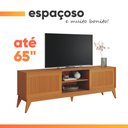 Ver imagem 7 de Rack Bancada para Tv até 65 Polegadas 1,80m Ripado Impressão 3d 2 Portas Cedro King Edn
