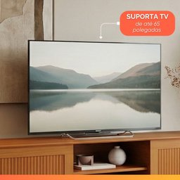 Rack Bancada para Tv até 65 Polegadas 1,80m Ripado Impressão 3d 2 Portas Cedro King Edn - 8