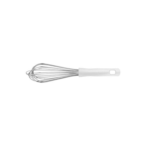 Batedor Manual Tramontina Profissional em Aço Inox com Cabo em Polipropileno Branco 30 Cm