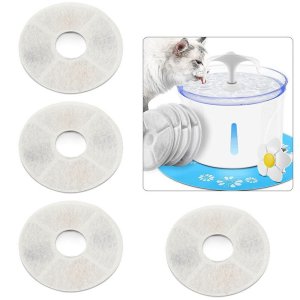 Refil Filtro 4 Unidades Carvao Ativado Pet Gato Cachorro Animais Estimaçao Fonte Bebedouro Agua Limp