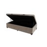 Cama Box Baú Solteiro Suede Bege - 2