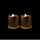 Ver imagem 4 de Kit Vela Vermelha Eletrônica Led 4cm 4 Unidades - Yangzi