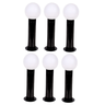 Poste Balizador Luminária Globo Jardim 45cm Preto Kit 6 - 1