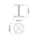 Ver imagem 2 de Mesa Capri em Polipropileno Branco Tramontina 92300/910
