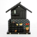 Ver imagem 1 de Porta Chaves de Madeira Casinha Mineira Decoração P Preto
