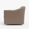 Poltrona Decorativa Reforçada Milla Recepção 12 Cores - Capuccino - 3