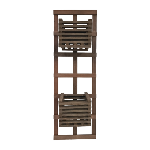 1 Treliça 30x90 + 2 Cachepô 18x18 Jardim Vertical Eucalipto