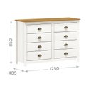 Ver imagem 3 de Cômoda 8 Gavetas Topazio 