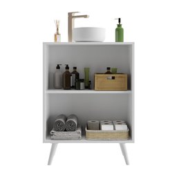 Gabinete Banheiro 2 Portas Retrô 63cm Multimóveis MP5006 Branco - 5
