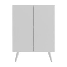 Gabinete Banheiro 2 Portas Retrô 63cm Multimóveis MP5006 Branco - 6