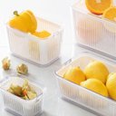 Ver imagem 4 de Pote Hermético Slim Com Cesto E Tampa Com Travas 1780Ml Branco 1769 Paramount