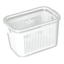 Ver imagem 1 de Pote Hermético Slim Com Cesto E Tampa Com Travas 1780Ml Branco 1769 Paramount