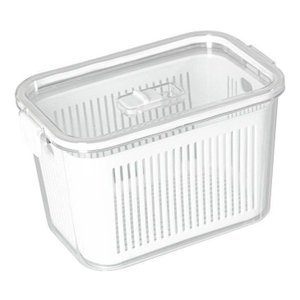 Pote Hermético Slim Com Cesto E Tampa Com Travas 1780Ml Branco 1769 Paramount