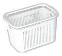 Ver imagem 1 de Pote Hermético Slim Com Cesto E Tampa Com Travas 1780Ml Branco 1769 Paramount