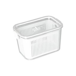 Pote Hermético Slim Com Cesto E Tampa Com Travas 1780Ml Branco 1769 Paramount - 2