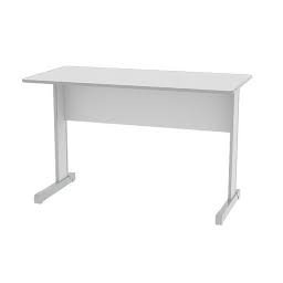 Mesa Para Escritório Reta 80 X 60 Pés Em Aço Cinza - 1