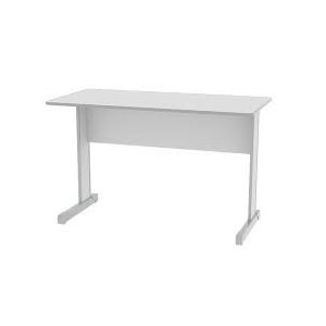Mesa Para Escritório Reta 80 X 60 Pés Em Aço Cinza