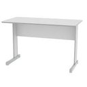 Ver imagem 1 de Mesa Para Escritório Reta 80 X 60 Pés Em Aço Cinza