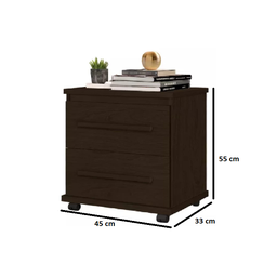 Mesa de Cabeceira (criado) Milão Noce - 3