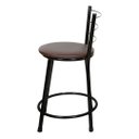 Ver imagem 3 de Banqueta Baixa Epoxi Preta:marrom