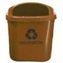 Ver imagem 4 de Cesto Individual Coleta Seletiva 40 L Para Poste Ou Parede:Cinza