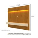Ver imagem 4 de Painel para TV até 90 Polegadas 100% MDF 228cm com LED e 3 Gavetas