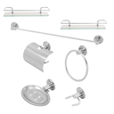 Ver imagem 1 de Kit Acessórios P/ Banheiro Aço Inox 7 Peças Reto Cromado