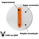 Ver imagem 3 de Ecolight Luminária Econômica - Base Branca Laranja - 110v