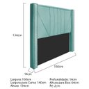 Ver imagem 4 de Kit Cabeceira e Calçadeira Baú Casal Minsk P02 140 cm para cama Box Suede - Amarena Móveis