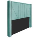 Ver imagem 2 de Kit Cabeceira e Calçadeira Baú Casal Minsk P02 140 cm para cama Box Suede - Amarena Móveis