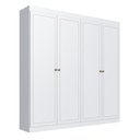Ver imagem 2 de Guarda-Roupa 4 Portas Americano Provençal América Branco