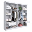 Ver imagem 5 de Guarda-Roupa 4 Portas Americano Provençal América Branco