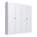Ver imagem 2 de Guarda-Roupa 4 Portas Americano Provençal América Branco
