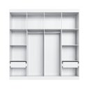 Ver imagem 4 de Guarda-Roupa 4 Portas Americano Provençal América Branco