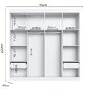 Ver imagem 3 de Guarda-Roupa 4 Portas Americano Provençal América Branco
