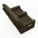 Ver imagem 7 de Poltrona do Papai Reclinável Cinema 2 Lugares Manual Baú Usb Haifa F05 Veludo Capuccino - Lyam Decor